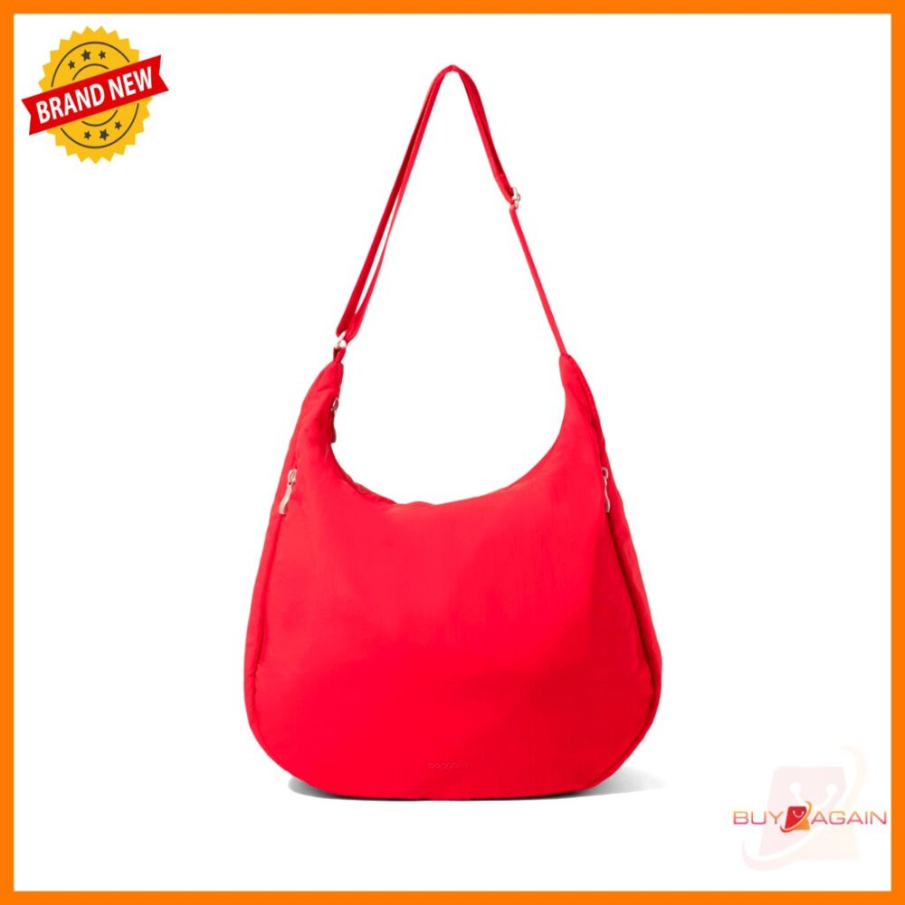Lightweight Nylon Crossbody Hobo Bag, Rfid Pocket, Adjustable Strap, Travel
